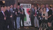 Il Presidente della Camera di Commercio, Pierfrancesco Pacini, con gli imprenditori pisani al Great Wines of Italy 2007